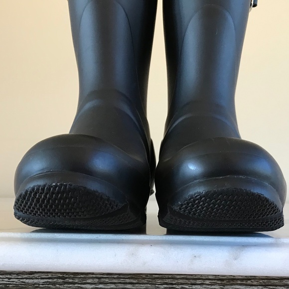 HUNTER BLACK ORIGINAL SHORT RAIN BOOTS - Picture 3 of 11